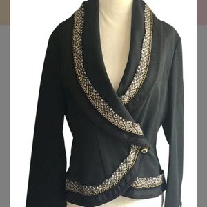 BCBG Christian Wrap Jacket Blazer, M